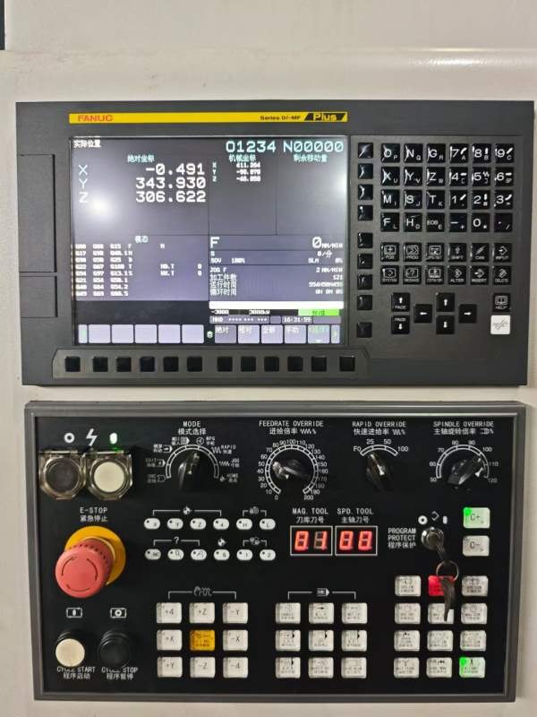 振源金石855加工中心，发那科MFplus系统，BT40主轴，.
