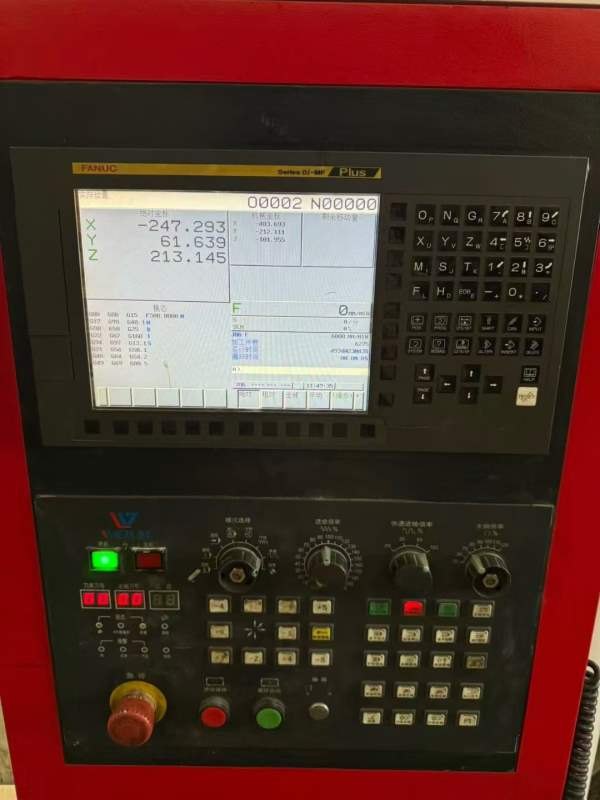 巨高1160数控铣一台，发那克MF PLus系统，两线一硬导.