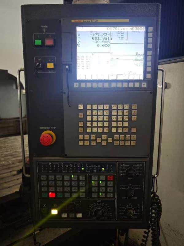 在位出售海天4028数控龙门加工中心发那科MF系统,工作.