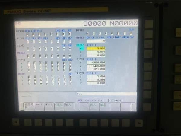 2017年台湾高明龙门机型：KCM-2000SV-P三轴硬轨法兰克.