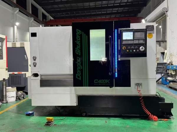 东部400刀塔机.准新9.5成新东部C400K斜轨数控车床.闲.