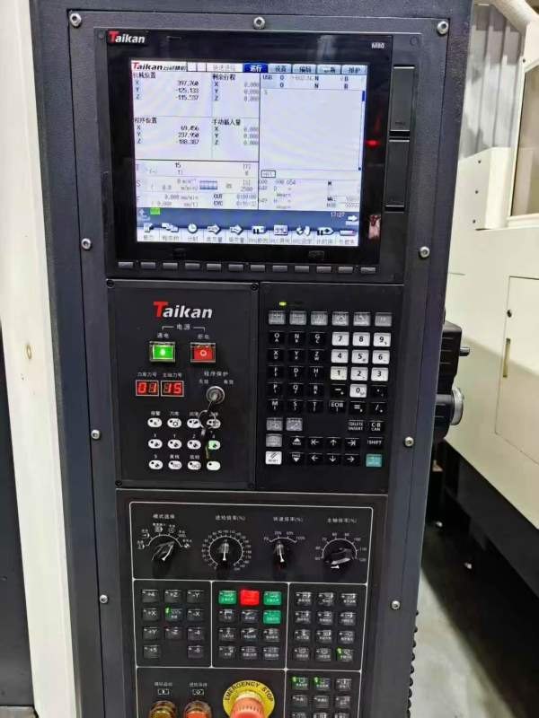 同款两台2024年台群T-856L重型加工中心，两线一硬床身.