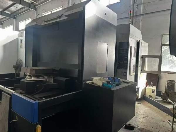 2018年苏州纽威500卧加双工作台交换三轴滚柱导轨发那.