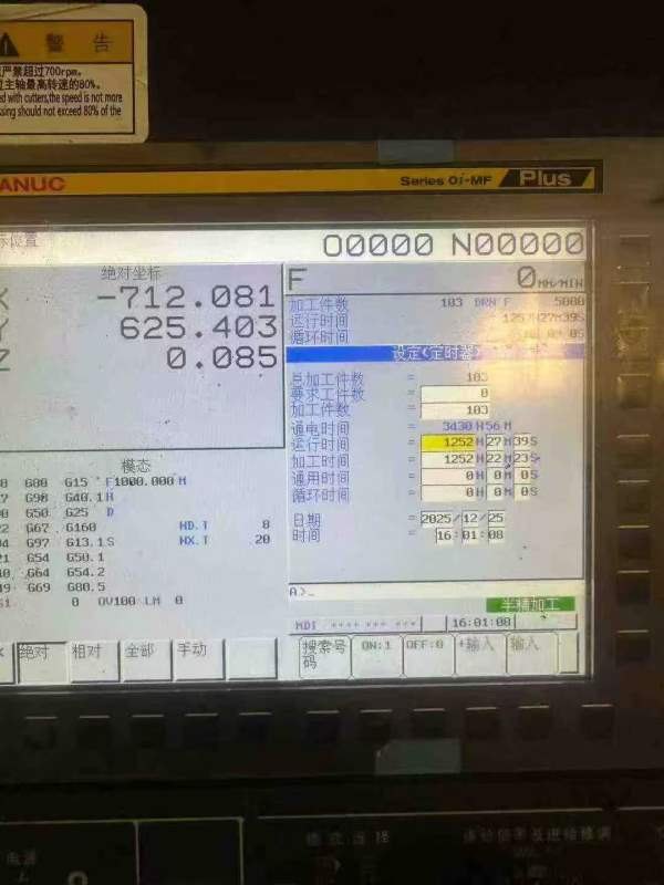 刚买一台国盛3216龙门加工中心一台，工作台3.2米1.4米.
