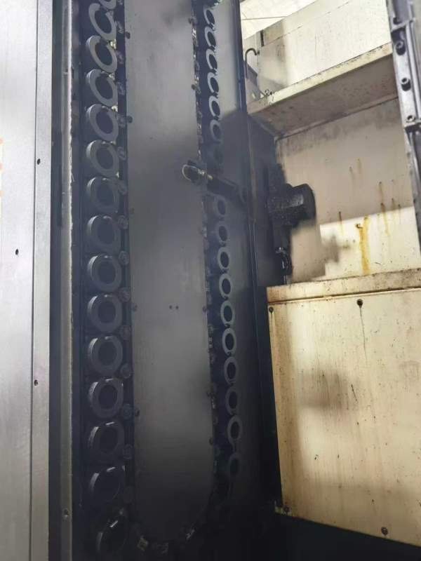 韩国威亚双工位卧式加工中心型号HS5000i、三轴行程850.