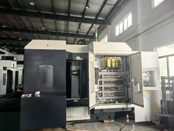 2018年苏州纽威500双工位卧加双工作台交换三轴滚柱导.