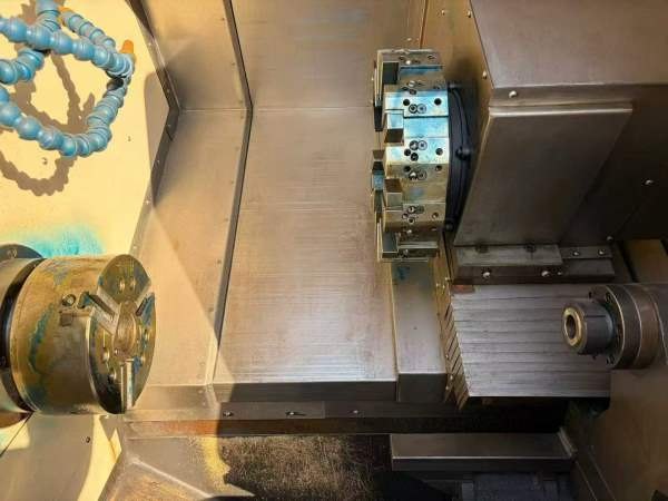 刚到一台江苏德尚kc-50数控斜轨车床，三菱E80系统，8.