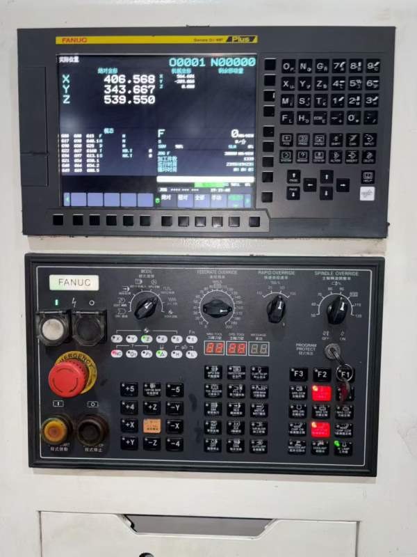 23年准新铭钰1160加工中心，三轴线轨，发那科MFplus系.