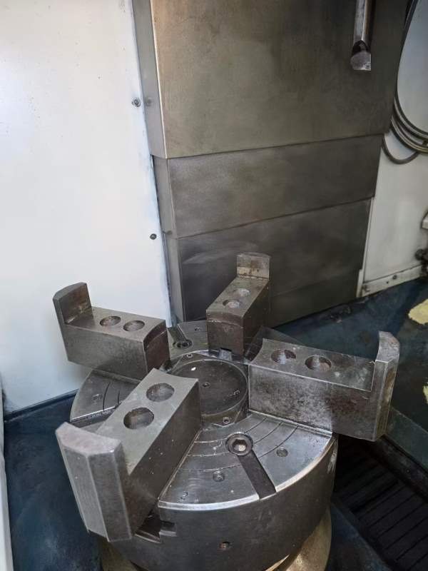 台湾油机KV500E数控立车，配15寸液压卡盘，发那科TF系.