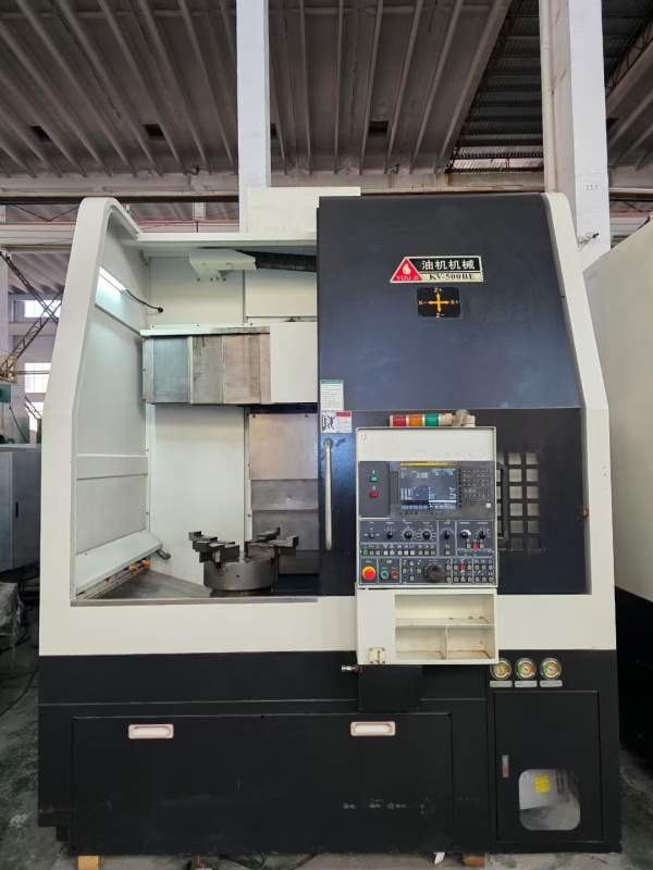 2020年出厂，台湾油机KV500BE数控立车，配15寸液压卡.