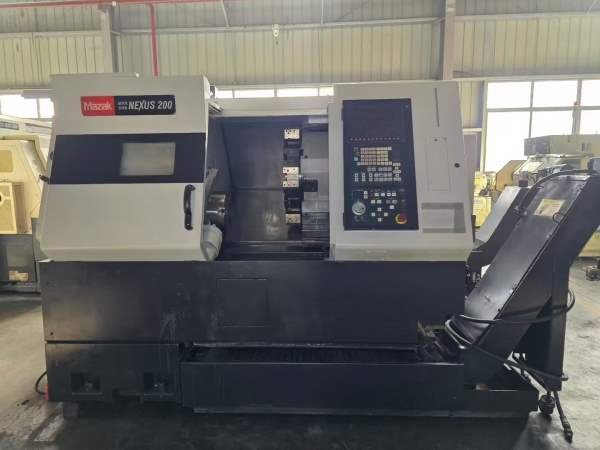 马扎克QTN200数控车床，10寸卡盘，12工位，带尾座，加.