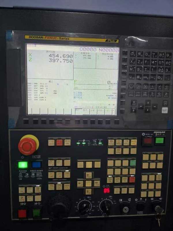 2022年国韩斗山PUMA3050斜轨刀机塔，发那科系，统回转.