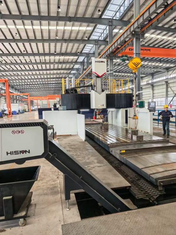 宁波海天3260龙门准新机发那科系统22年11月出厂工作台.