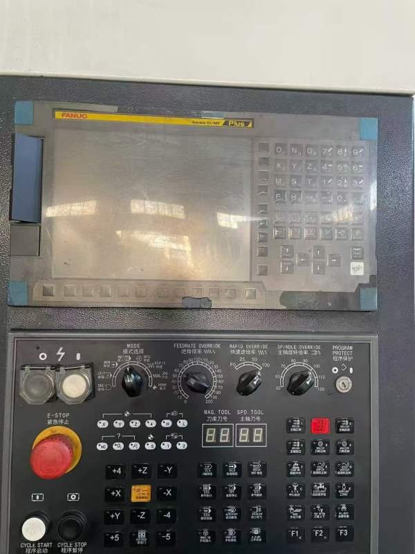 2022年坤杰1370加工中心，发那科MFplus系统，两线一硬.