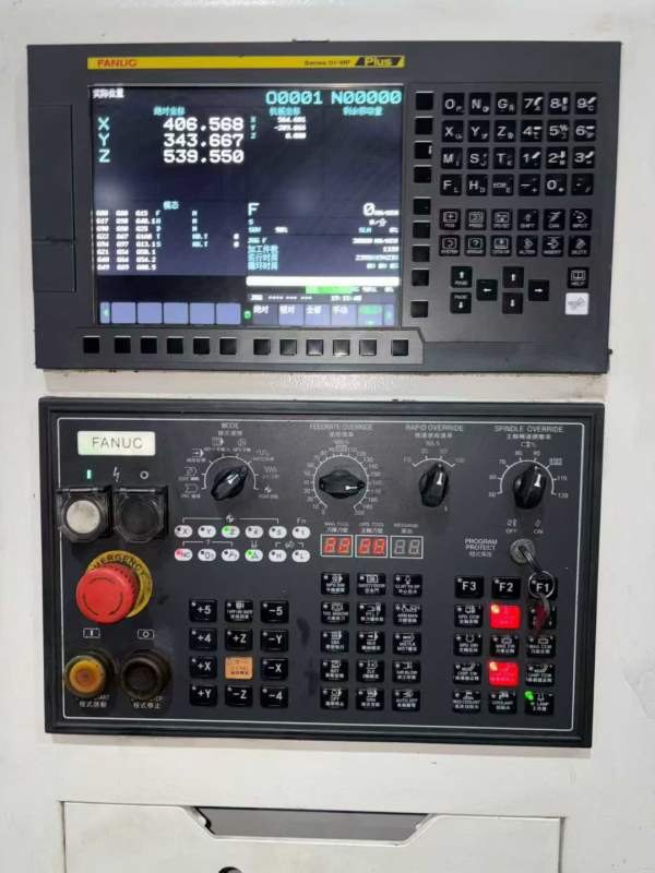 23年准新铭钰1165加工中心，三轴线轨，发那科MFplus系.