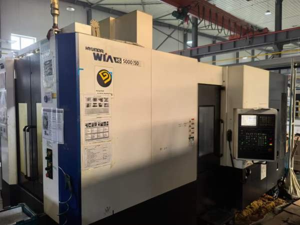韩国原装威亚HS5000/50双工位卧式加工中心，高速机机.