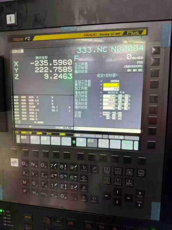 MAZAK马扎克430AL立式加工中心工作台：mm三轴行程：0m.