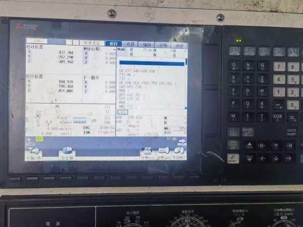 2023年6月杰鹰1168三菱M80系统，主轴皮带10000转，24.