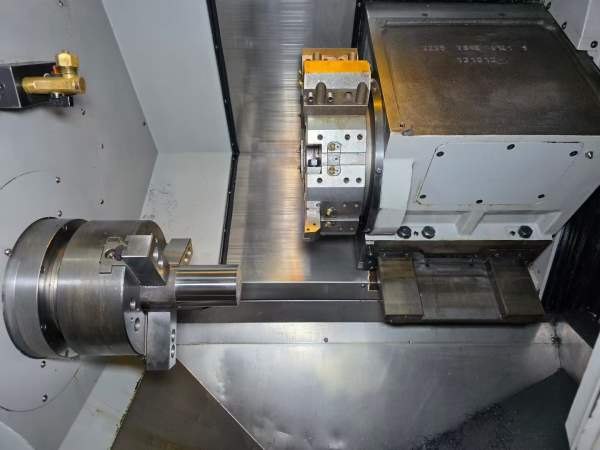 日本津上M08J-II数控车床，配8寸千岛液压卡盘加工直径.