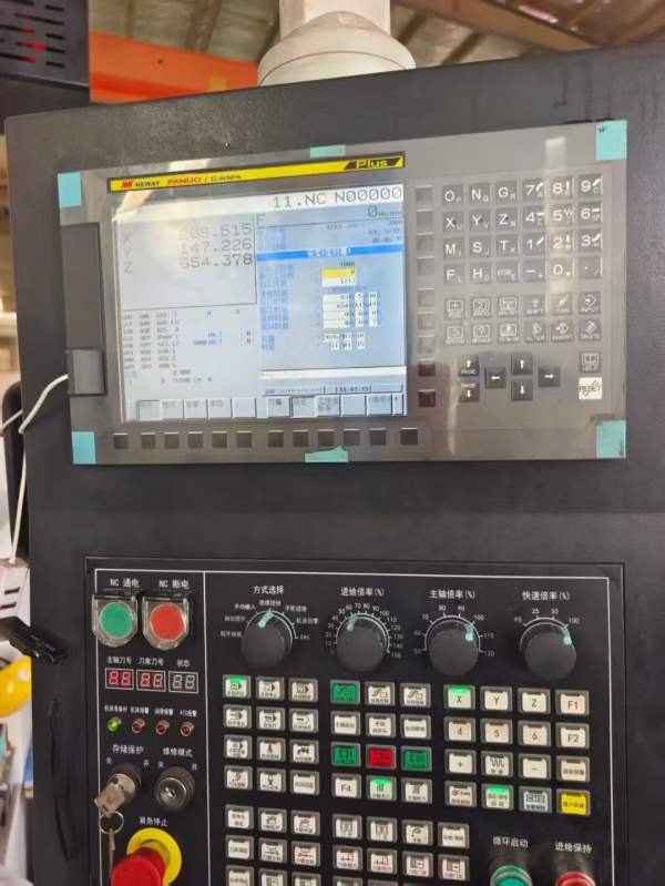 刚刚买下一台准新纽威4028龙门发那科MFPLUS系统两线一.