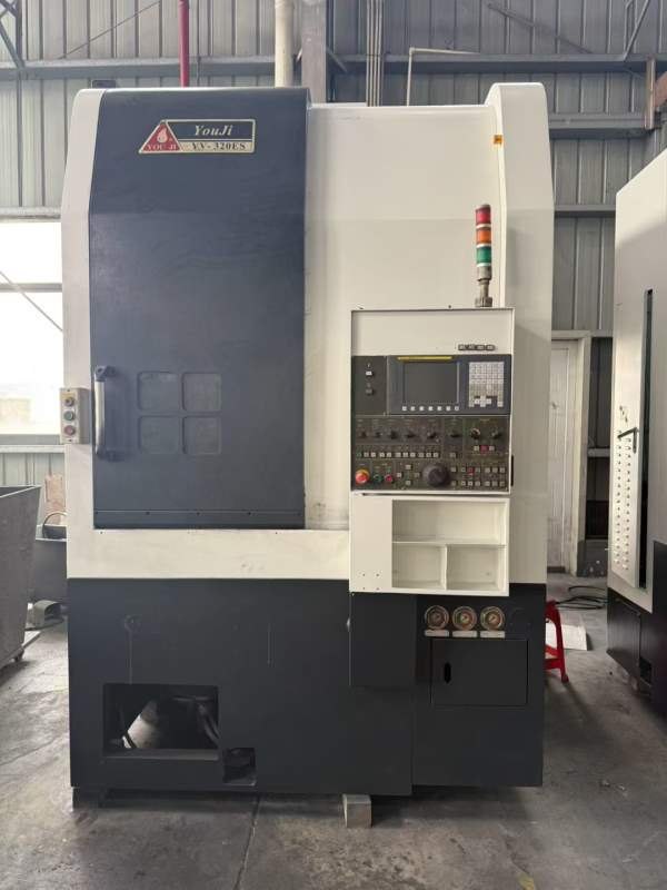 台湾油机KV-320ES数控立车，同款四台带Y轴，旋转径：6.