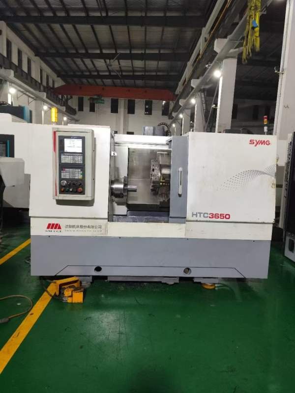 准新沈阳HTC3650斜轨数控车床.高配广数988TA1系统.11/.