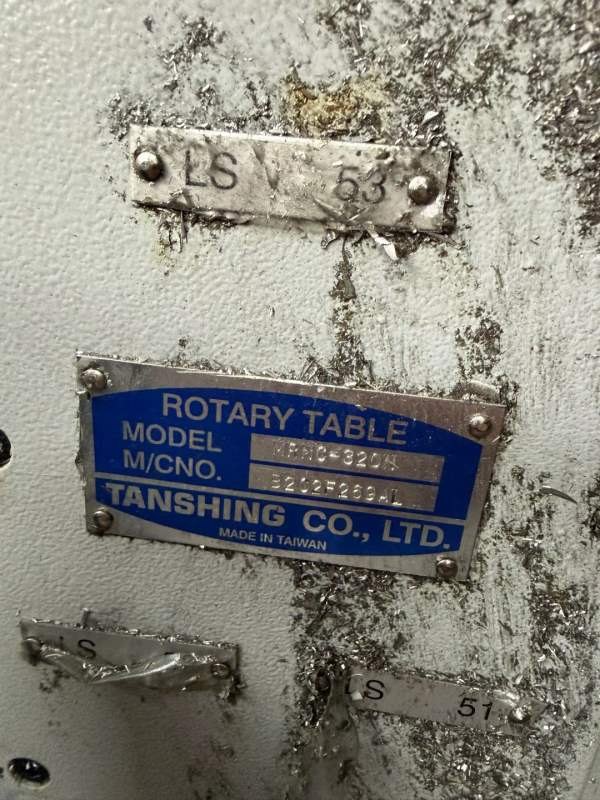 2022年谭兴320四轴，带圆盘尾座，发那科mf系统，油压.