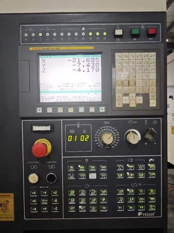 新到一台台湾友佳NBP800A加工中心，发那科系统，@尔发.