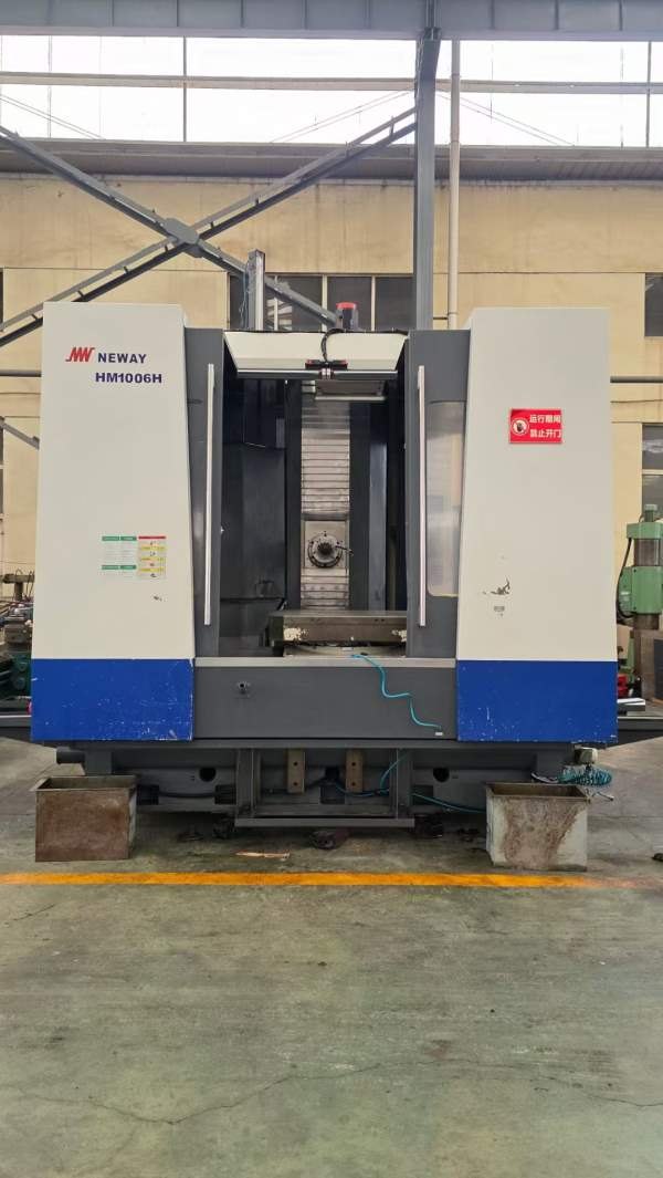 纽威1米单工位卧加。型号HM1006H单工位卧加，发那科系.