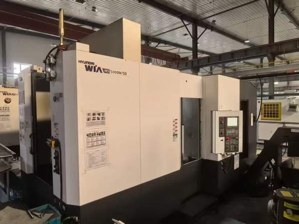 韩国原装威亚HS5000/50双工位卧式加工中心，正T结构线.