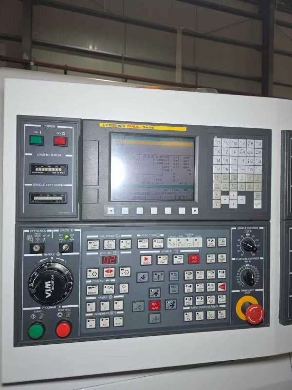 韩国原装威亚L280数控车床，配发那科系统，阿尔法驱动.