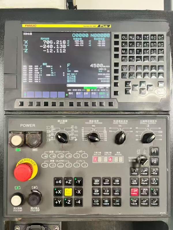 新到一台井赫1580数控铣，发那克MF-plus系统，两线一.