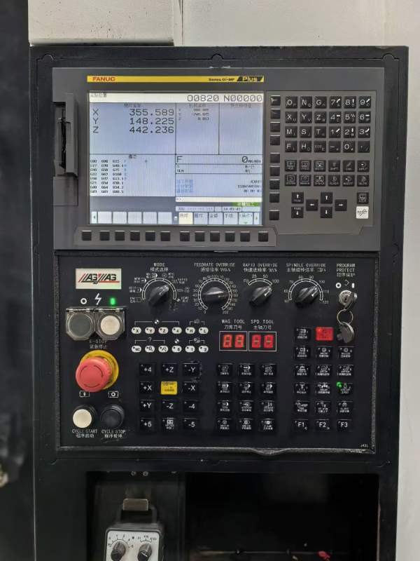 2023年重型两线一硬良将1580数控铣，Y轴4导轨，发那科.