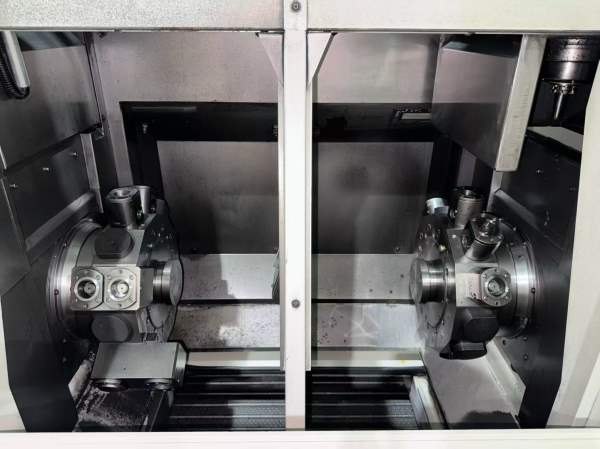 德国EMAGVL150DUO双主轴数控倒立车卡盘直径:210mm回转.