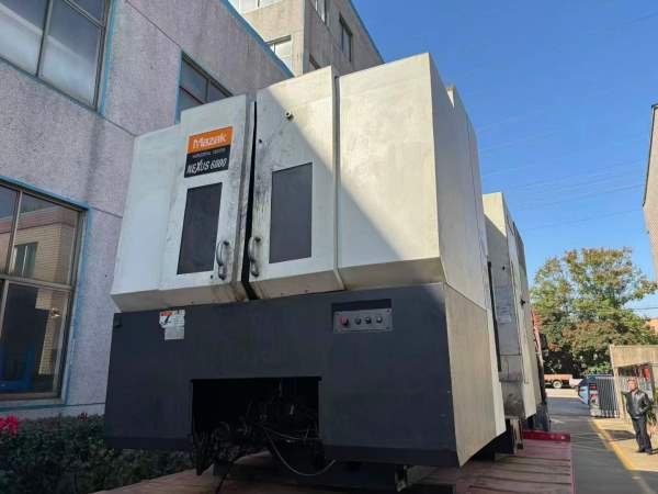 马扎克6000双工位卧式加工中心工作台尺寸：500x500mm.