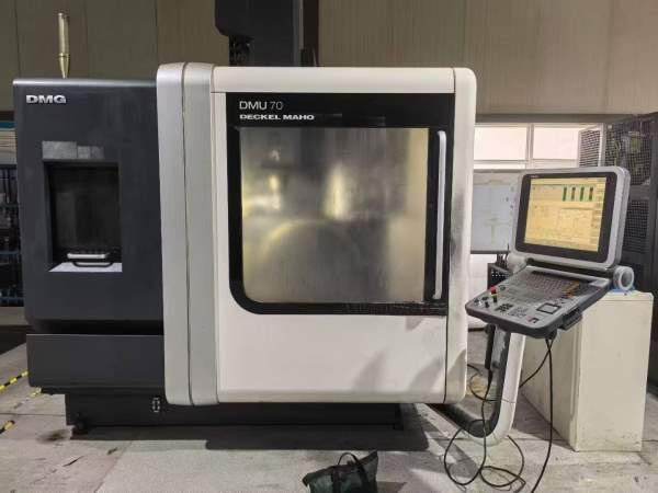 德玛吉DMU70五轴行程：X轴 750 mm  Y轴 600 mm  Z轴 5.