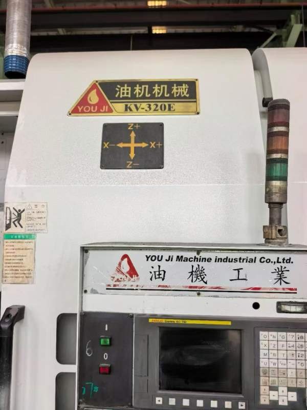 台湾油机KV-320E数控立车带Y轴，旋转径：600mm切削直.