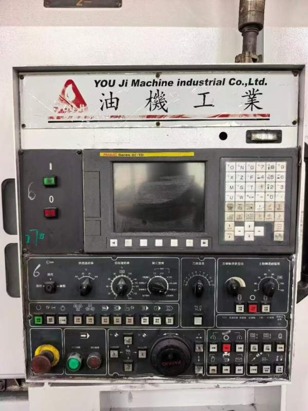 台湾油机KV-320E数控立车带Y轴，旋转径：600mm切削直.