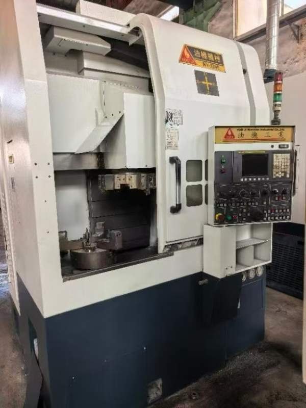 台湾油机KV-320E数控立车带Y轴，旋转径：600mm切削直.