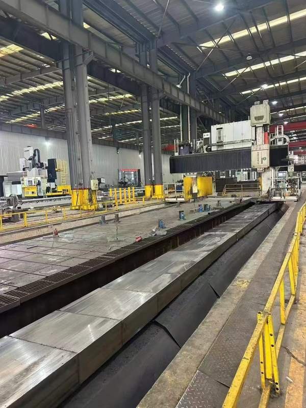 绍兴在位出售中捷20米龙门加工中心带防滑枕.动柱.带自.