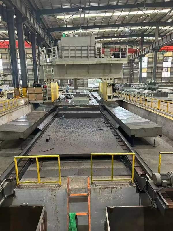 绍兴在位出售中捷20米龙门加工中心带防滑枕.动柱.带自.