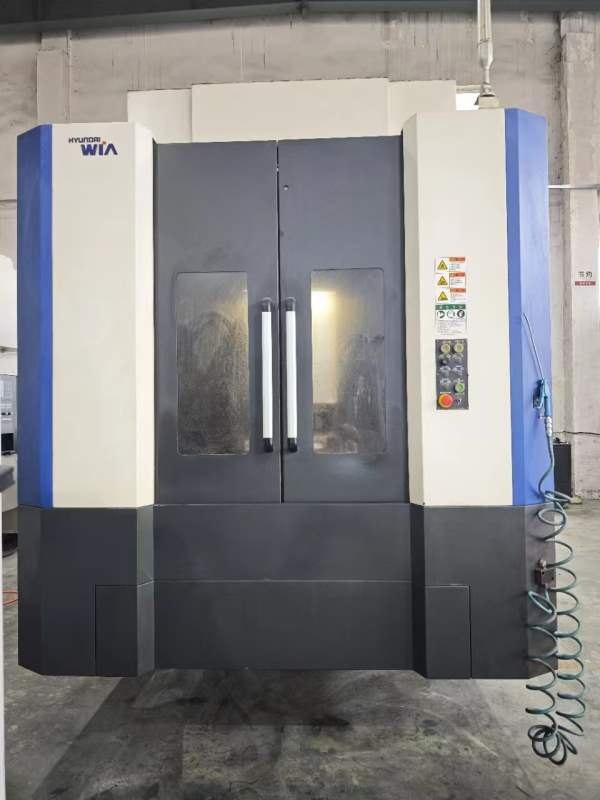 高配原装韩国威亚双工位卧式加工中心，型号HS5000i、.