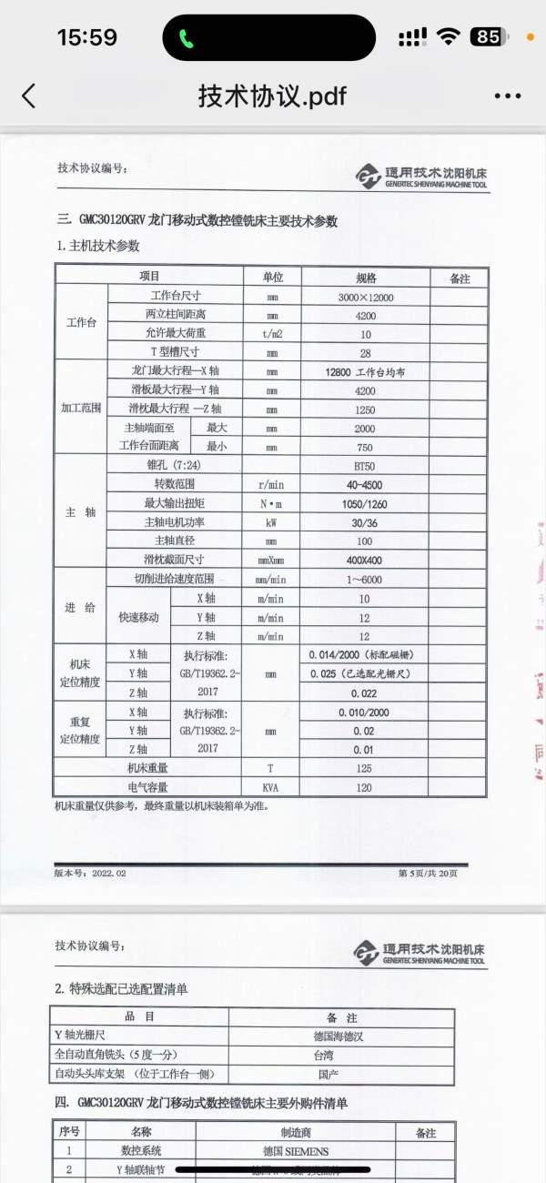 浙江工厂刚刚买下中捷动柱12米龙门加工中心  工作台3-.