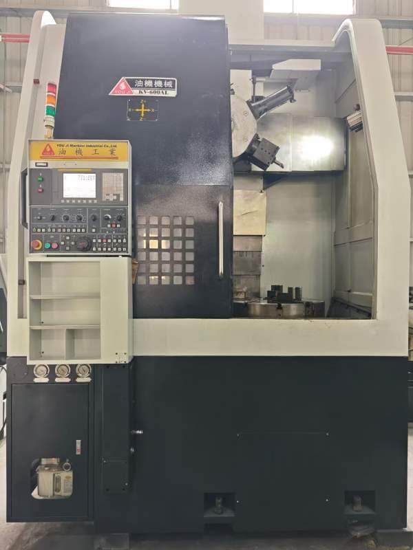 同款4台！！！台湾油机KV-600AL数控立车，发那科TF系.