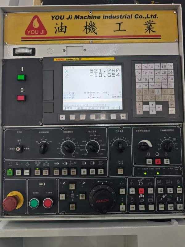 同款4台！！！台湾油机KV-600AL数控立车，发那科TF系.