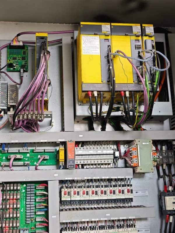 同款4台！！！台湾油机KV-600AL数控立车，发那科TF系.