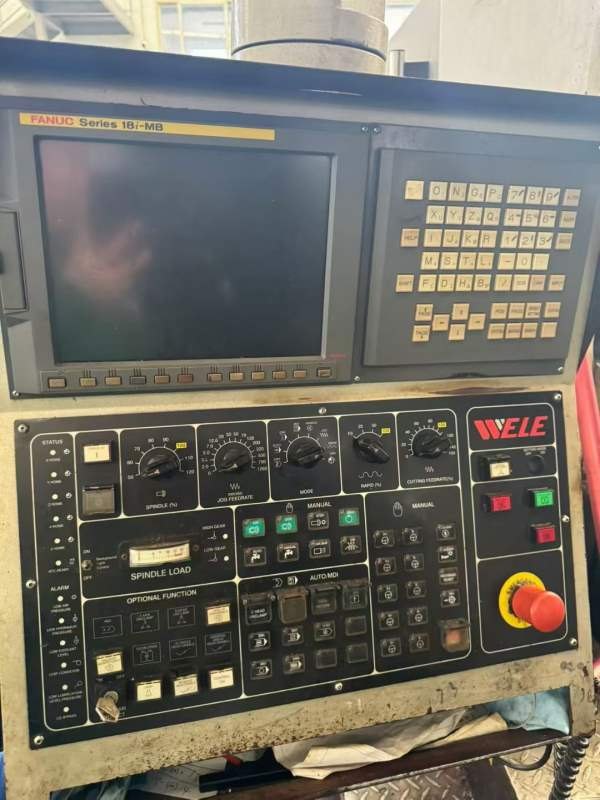 台湾威立521龙门数控铣发那科18i-MB系统工作台尺寸2米.