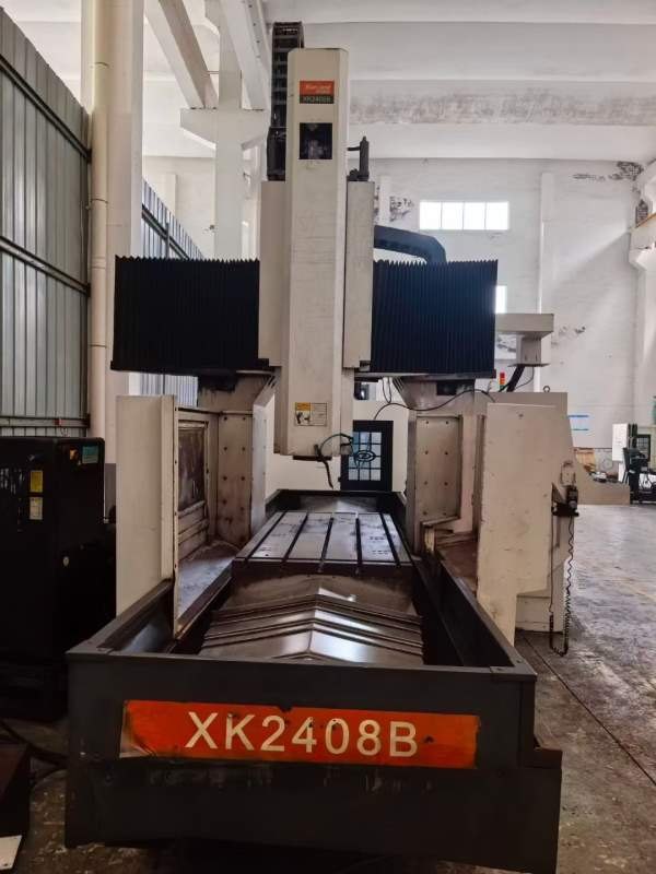 十几万秒杀汉川xk2408a数控龙门铣，三线轨，发那科系.