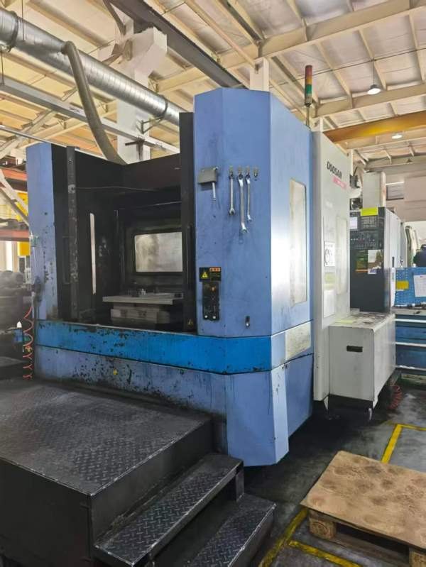 工厂在位出售：同款两台韩国斗山630双工位卧加，发那.