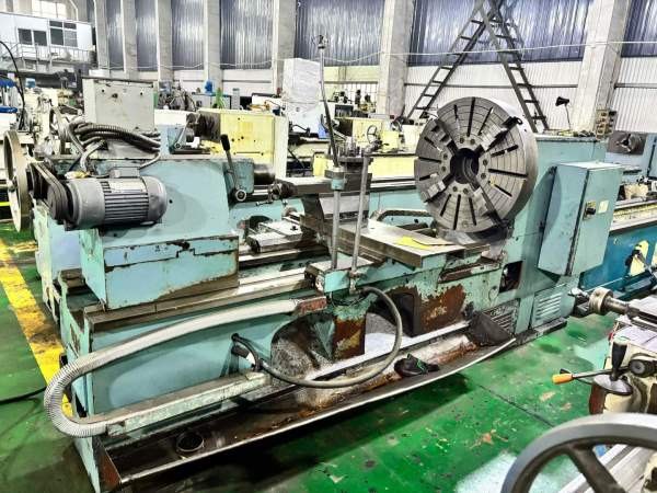 兰州机床厂CW6280D1.5米车床，尾座加装变频进给电机